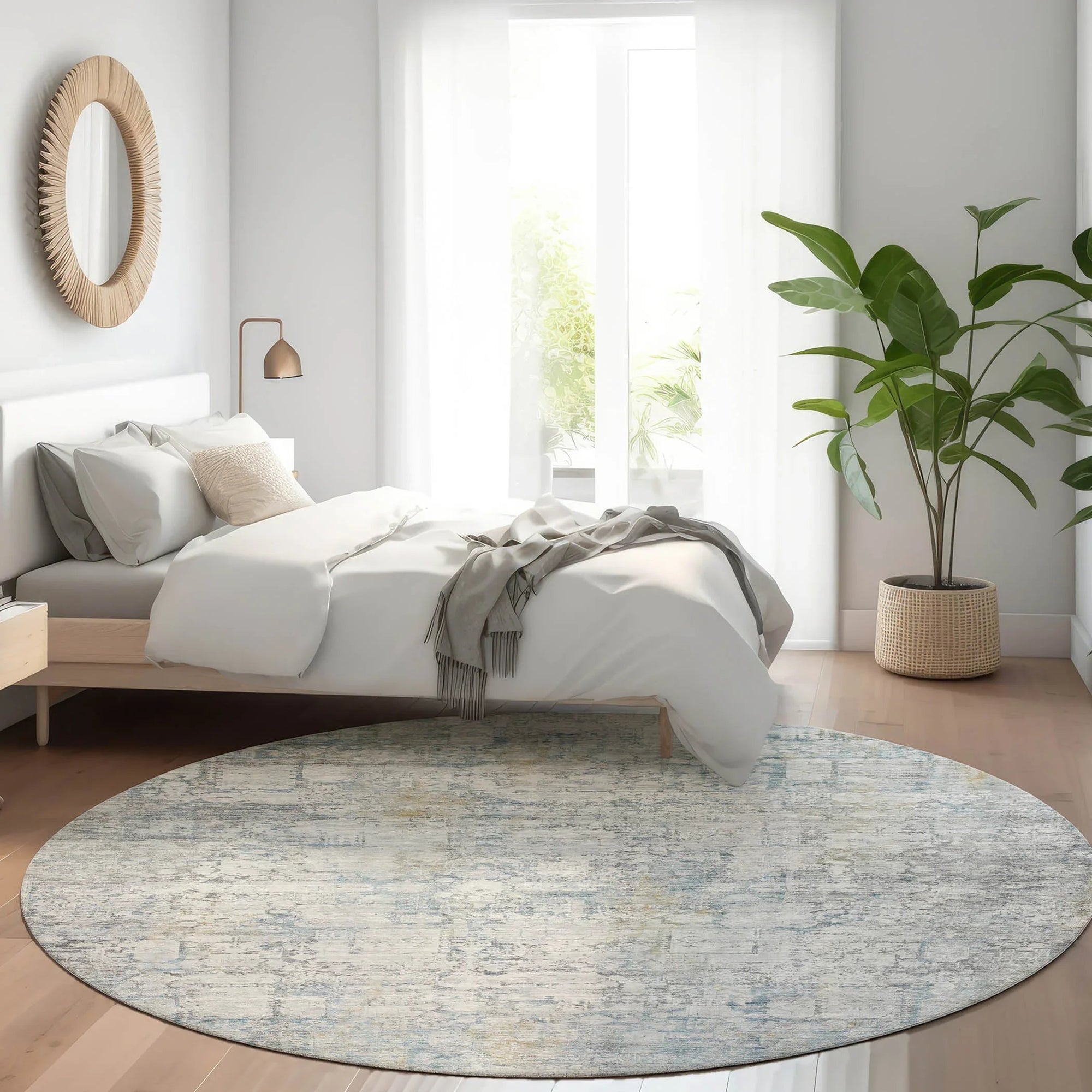Addison Rugs Kaelien Ivory Washable Indoor-Outdoor Rug
