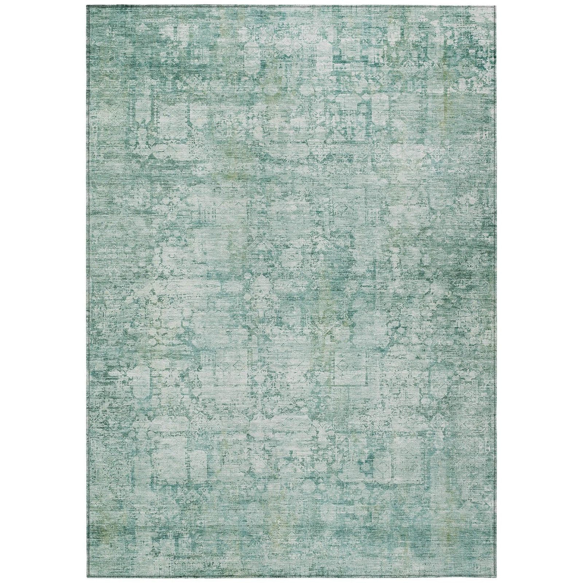 Addison Rugs Kaelien Teal Washable Indoor-Outdoor Rug
