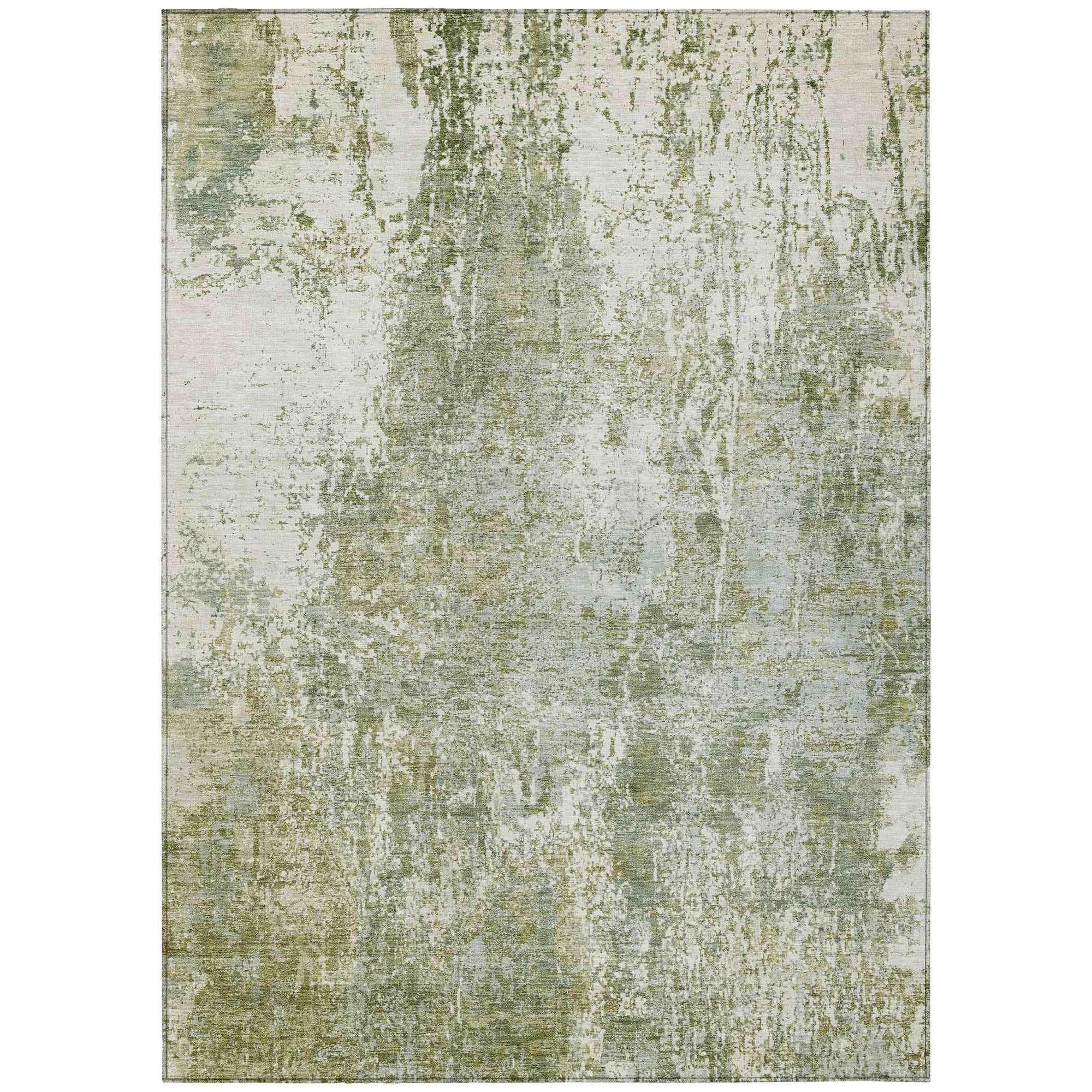Addison Rugs Kaelion Green Washable Indoor-Outdoor Rug