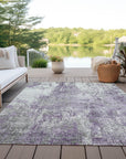 Addison Rugs Kaelion Purple Washable Indoor-Outdoor Rug