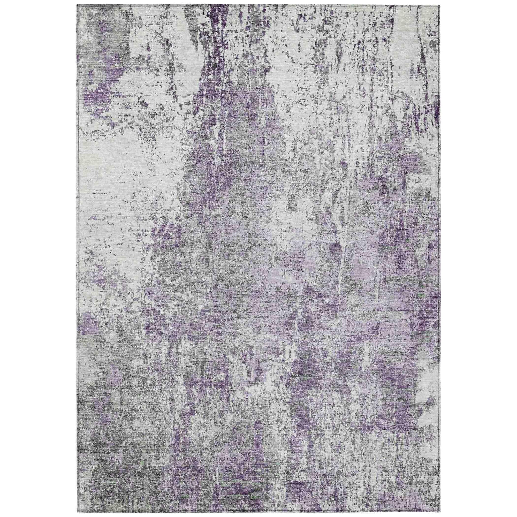 Addison Rugs Kaelion Purple Washable Indoor-Outdoor Rug
