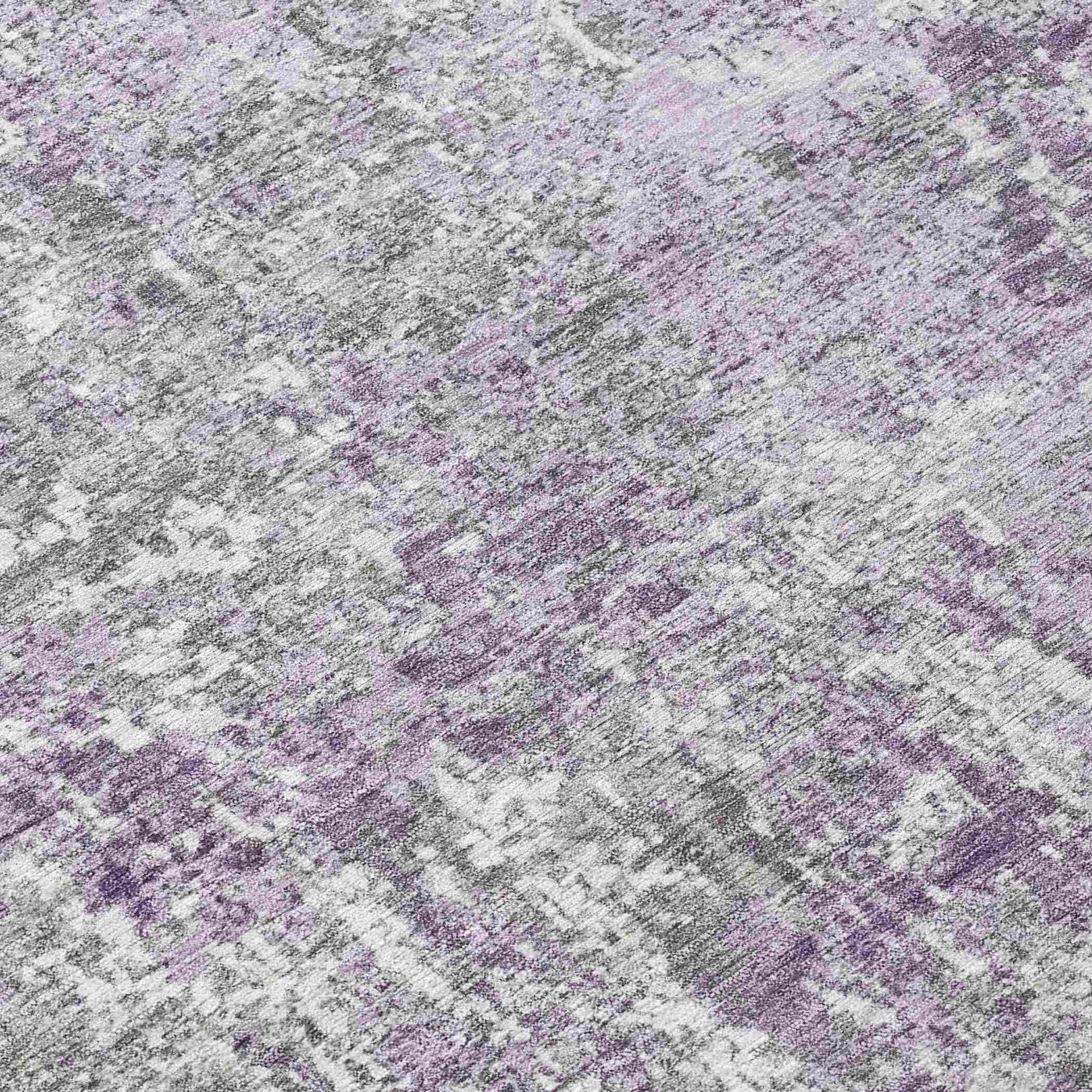 Addison Rugs Kaelion Purple Washable Indoor-Outdoor Rug