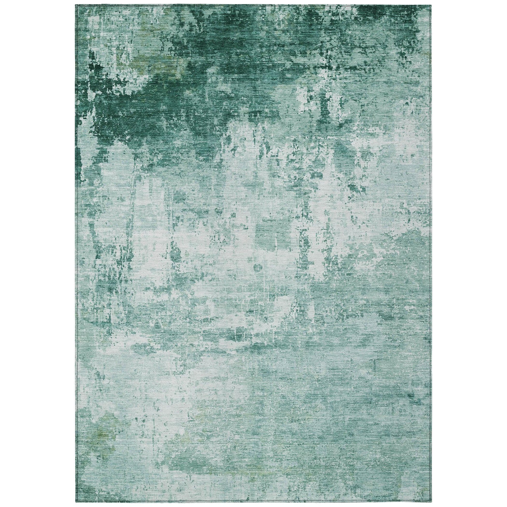 Addison Rugs Kaelira Teal Washable Indoor-Outdoor Rug