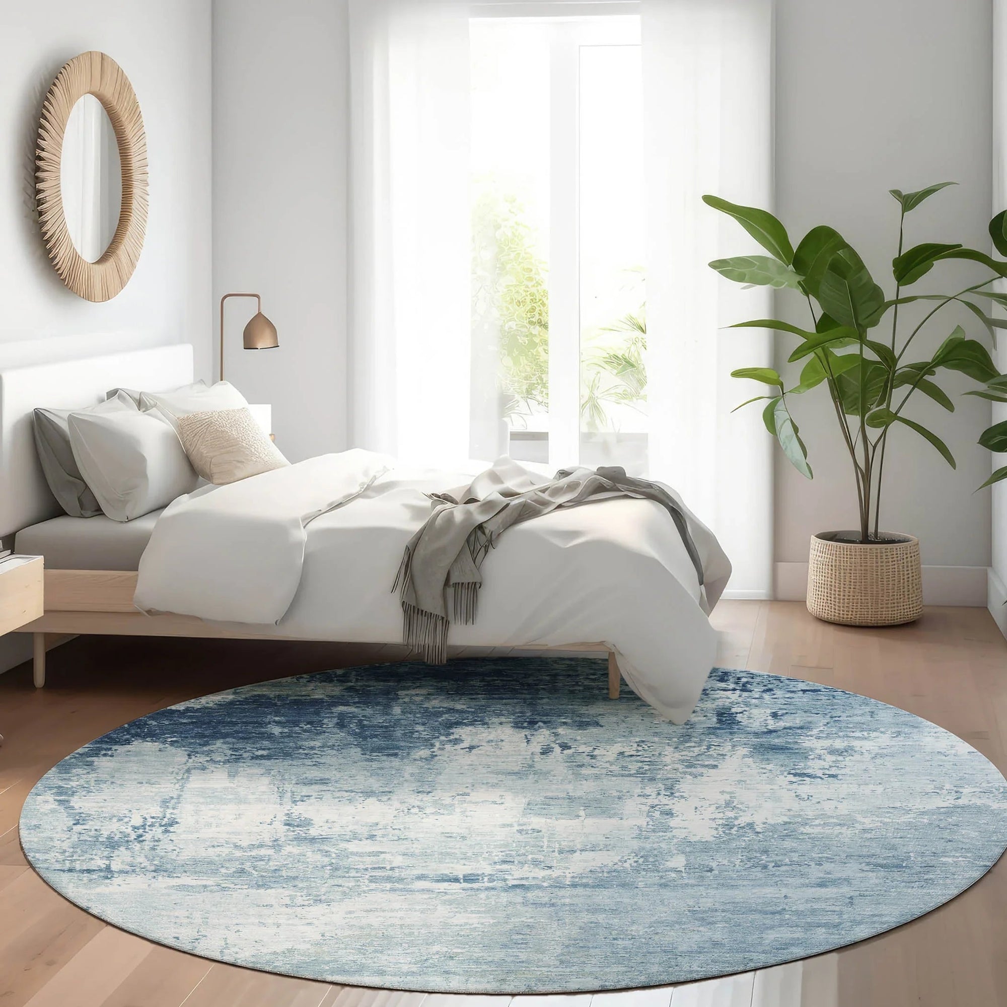Addison Rugs Kaelira Blue Washable Indoor-Outdoor Rug