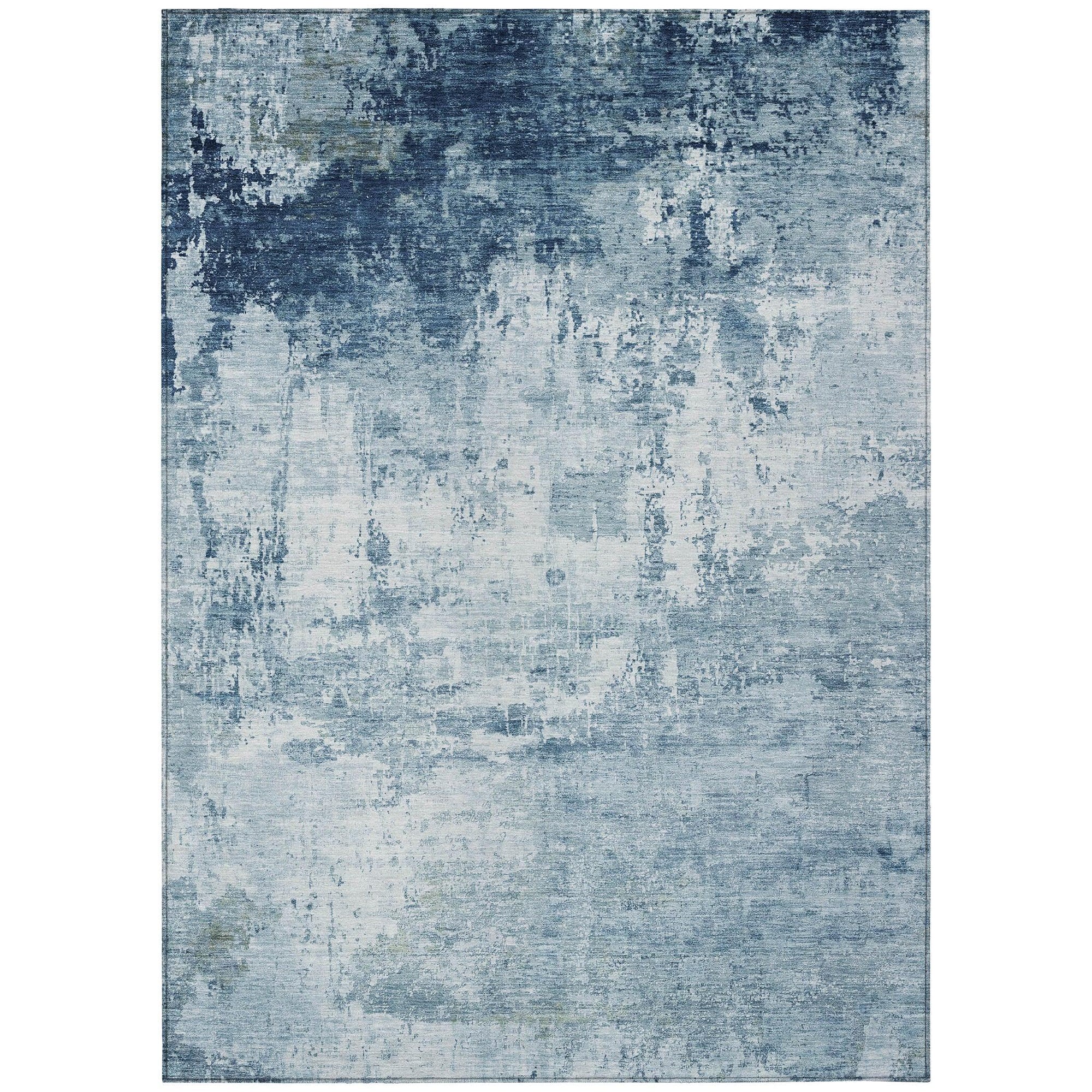 Addison Rugs Kaelira Blue Washable Indoor-Outdoor Rug