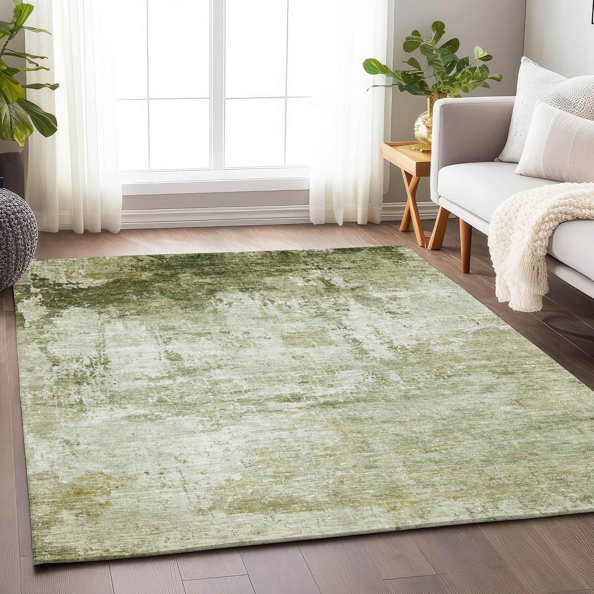 Addison Rugs Kaelira Green Washable Indoor-Outdoor Rug