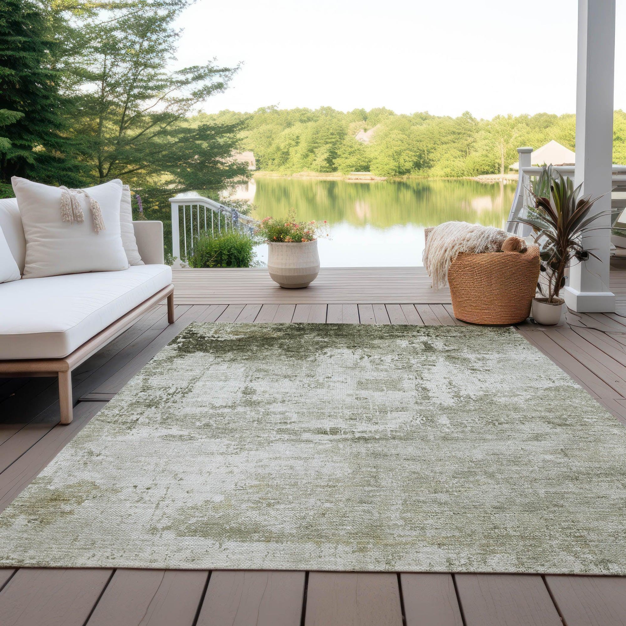 Addison Rugs Kaelira Taupe Washable Indoor-Outdoor Rug