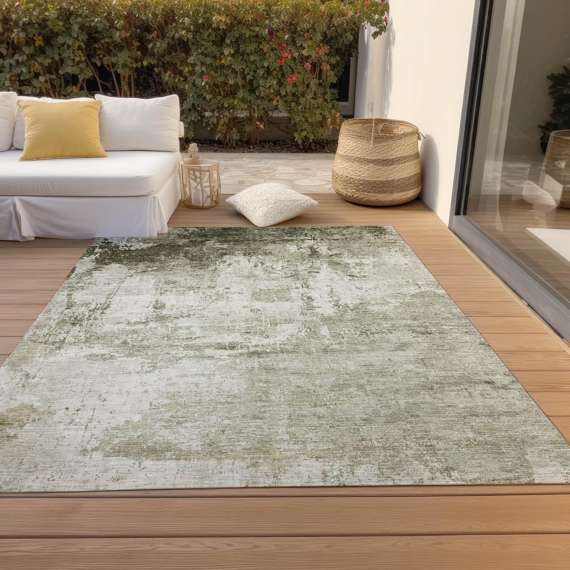 Addison Rugs Kaelira Taupe Washable Indoor-Outdoor Rug