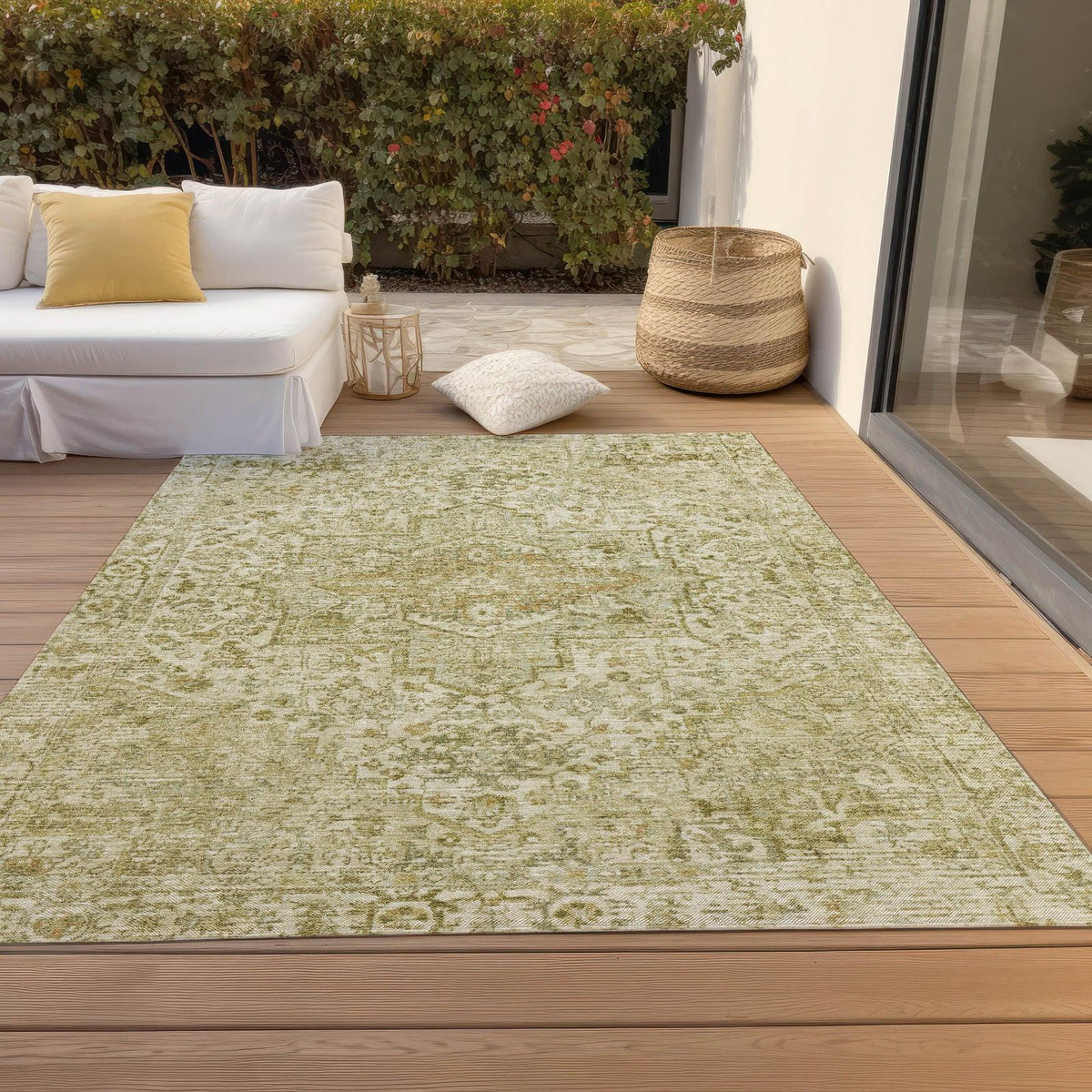 Addison Rugs Kaelon Brown Washable Indoor-Outdoor Rug