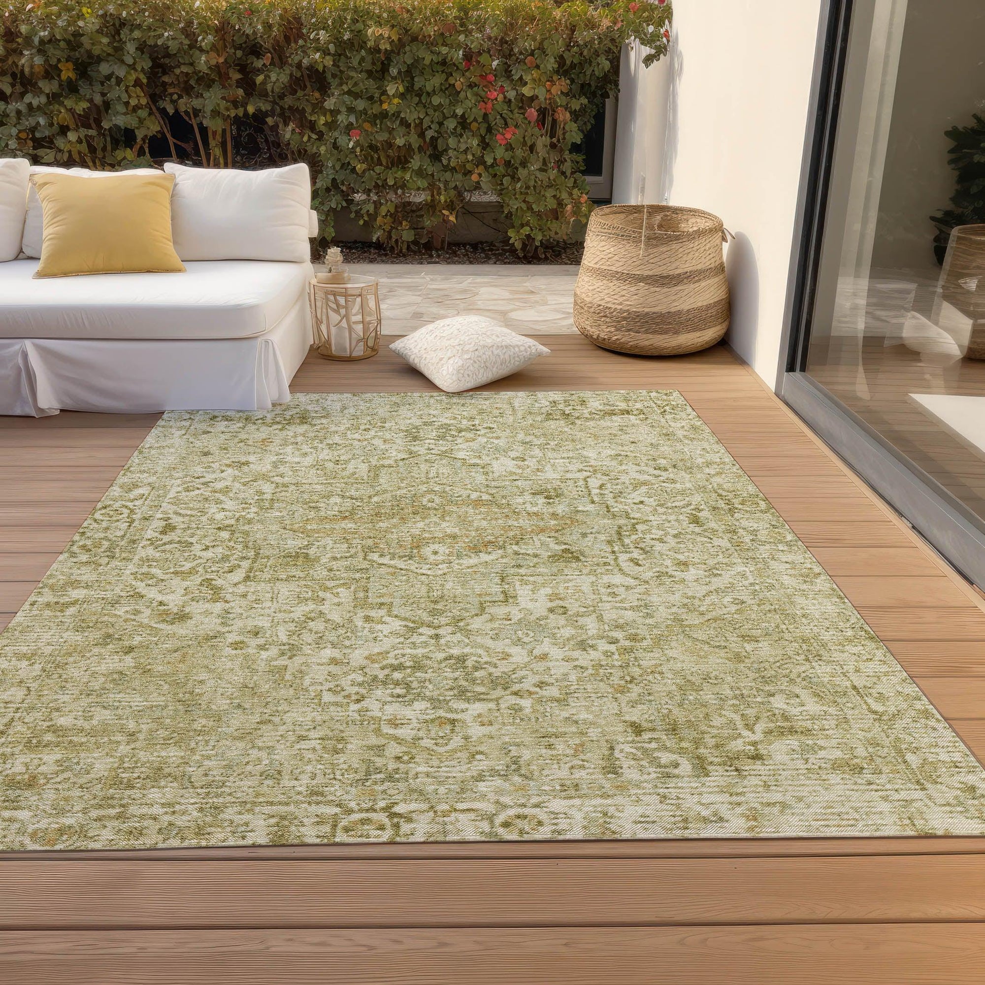 Addison Rugs Kaelon Brown Washable Indoor-Outdoor Rug