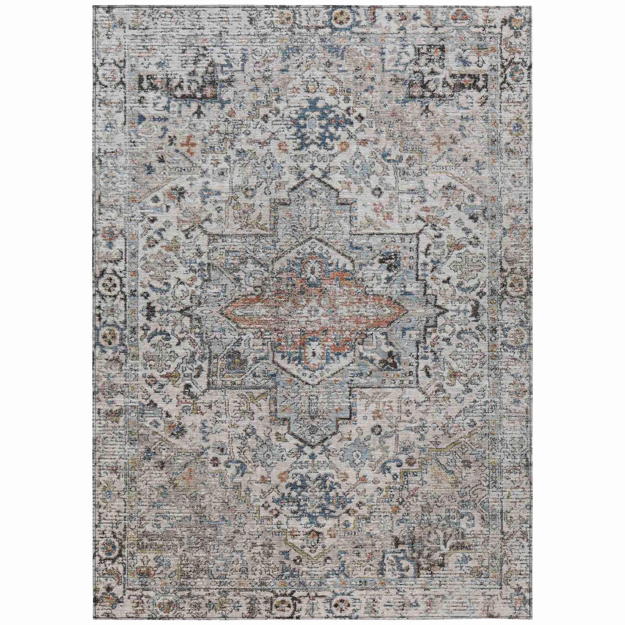 Addison Rugs Kaelon Ivory Washable Indoor-Outdoor Rug