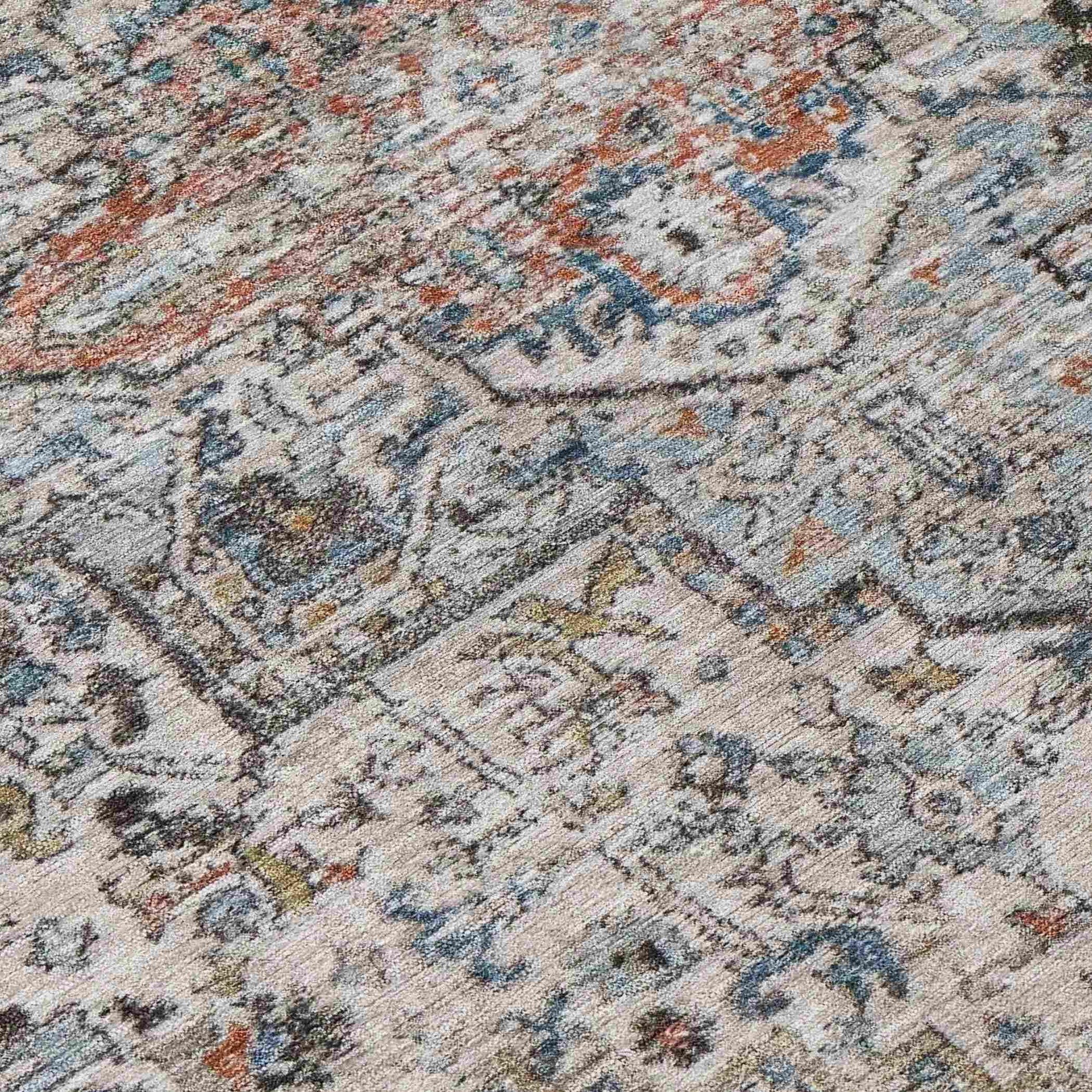 Addison Rugs Kaelon Ivory Washable Indoor-Outdoor Rug