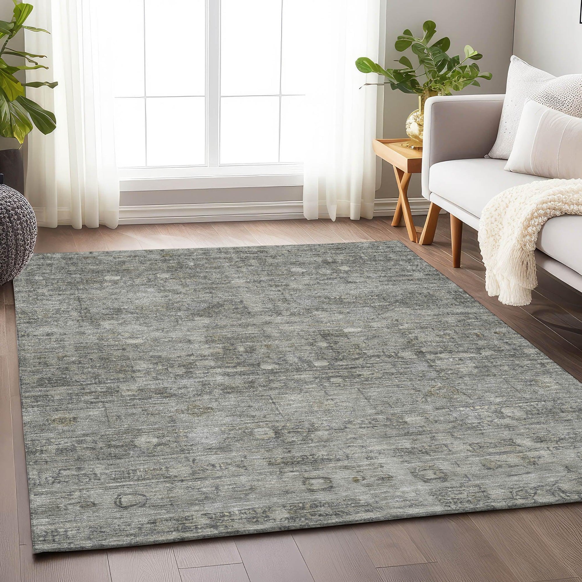 Addison Rugs Kaelora Gray Washable Indoor-Outdoor Rug