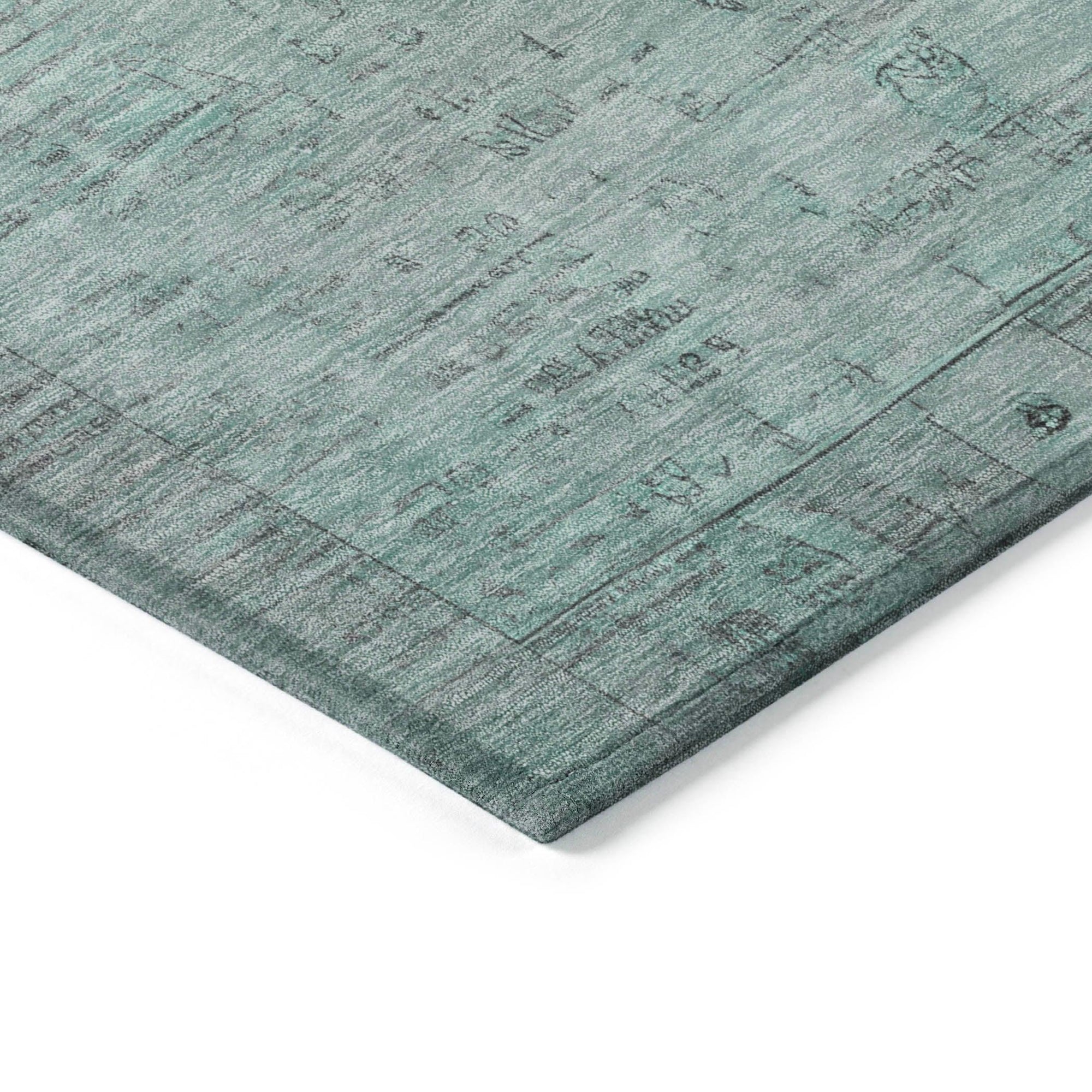 Addison Rugs Laeanor Teal Washable Indoor-Outdoor Rug