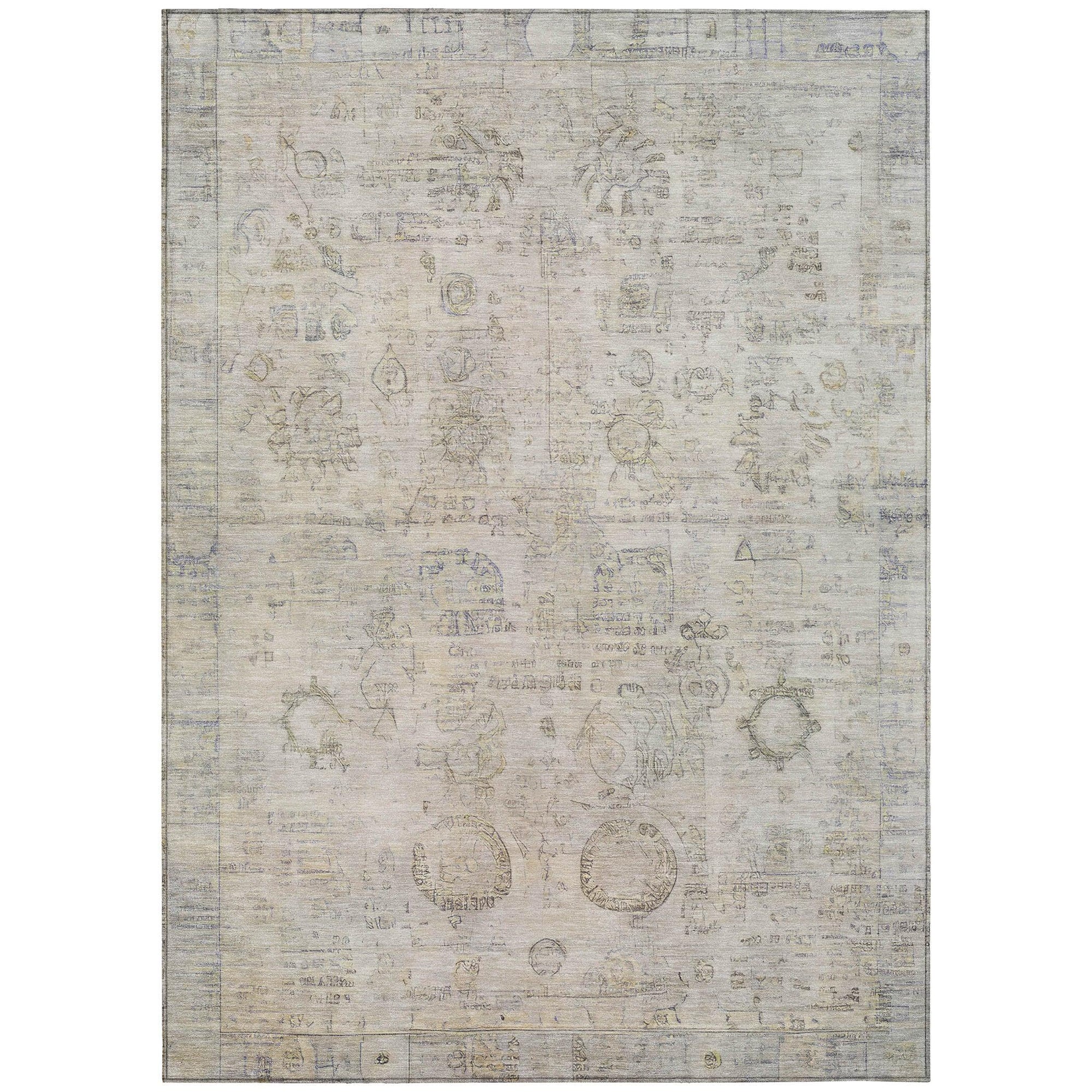 Addison Rugs Laeanor Ivory Washable Indoor-Outdoor Rug