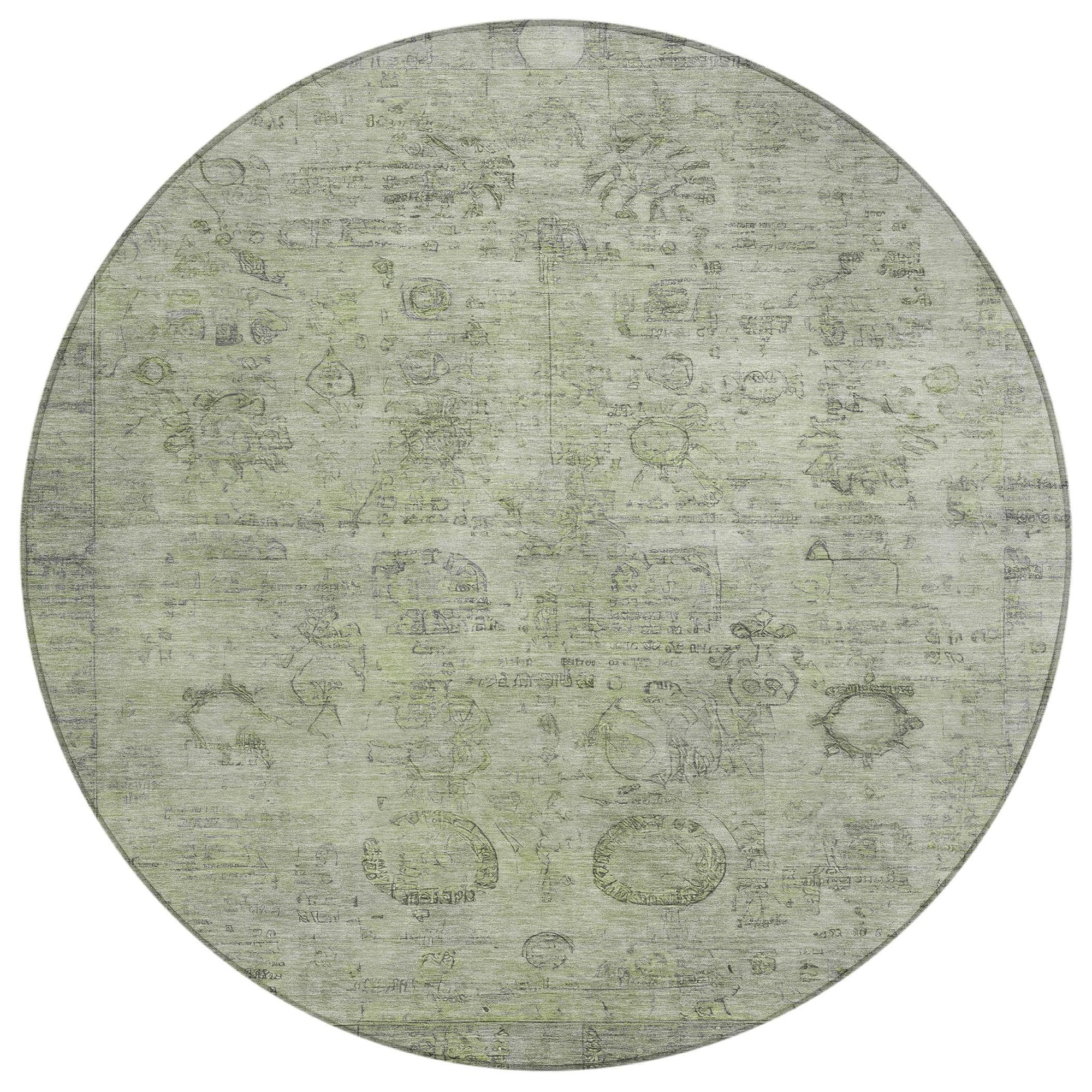 Addison Rugs Laeanor Green Washable Indoor-Outdoor Rug