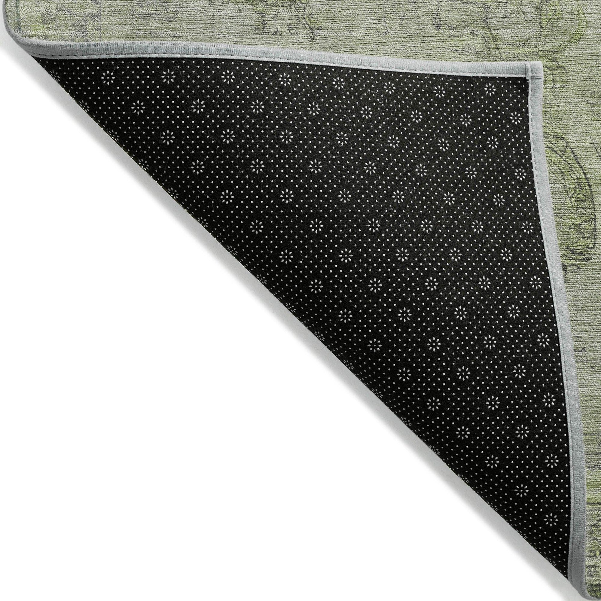 Addison Rugs Laeanor Green Washable Indoor-Outdoor Rug