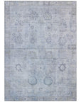 Laeanor Blue Washable Indoor-Outdoor Rug