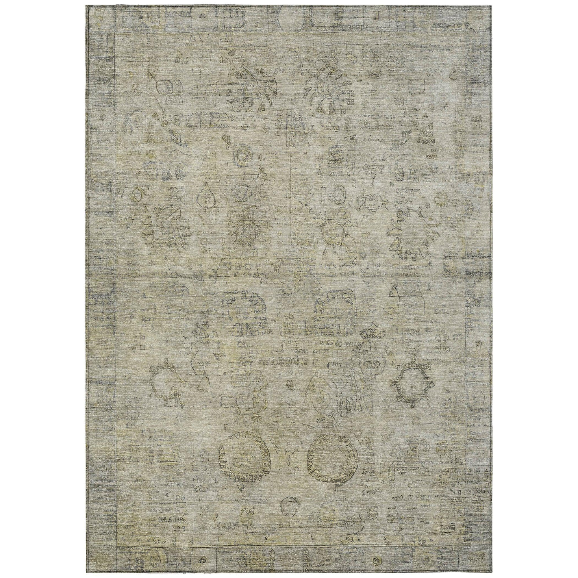 Addison Rugs Laeanor Brown Washable Indoor-Outdoor Rug