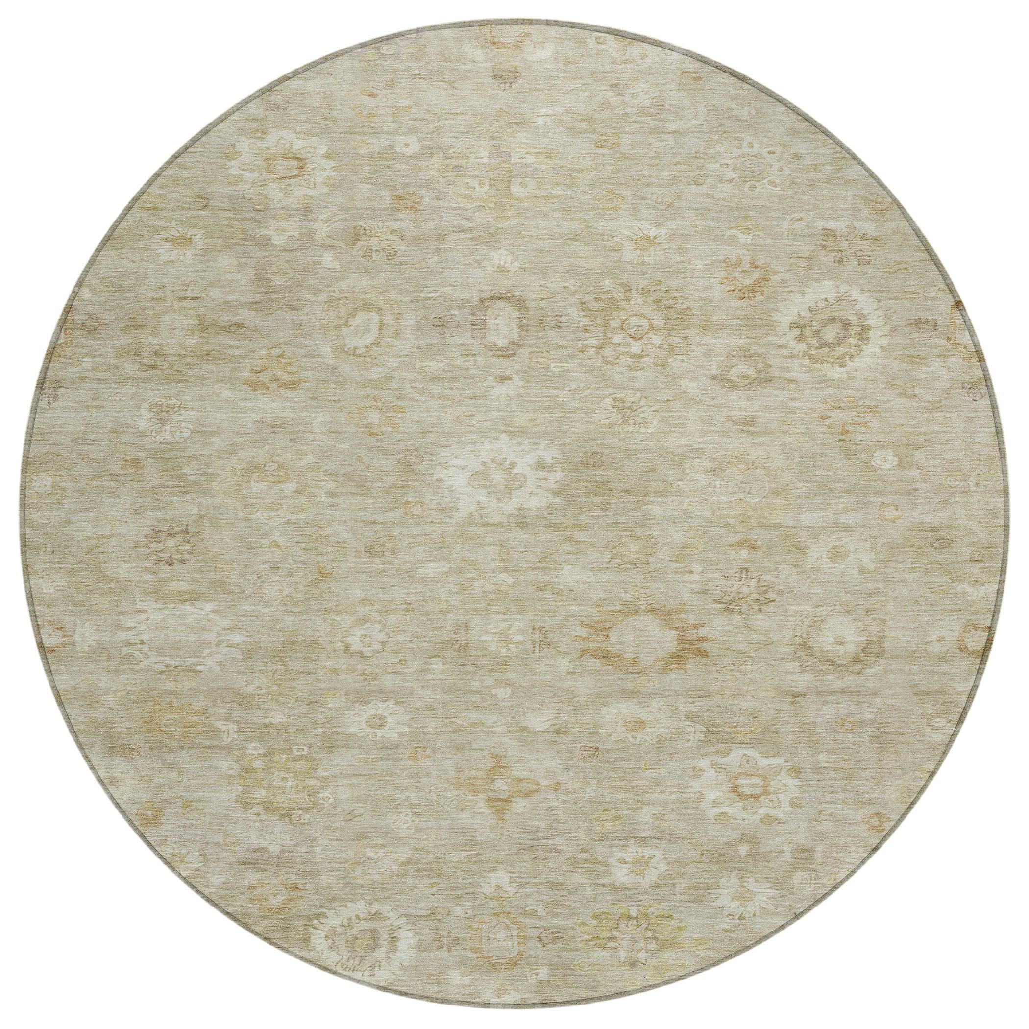 Laeara Brown Washable Indoor-Outdoor Rug