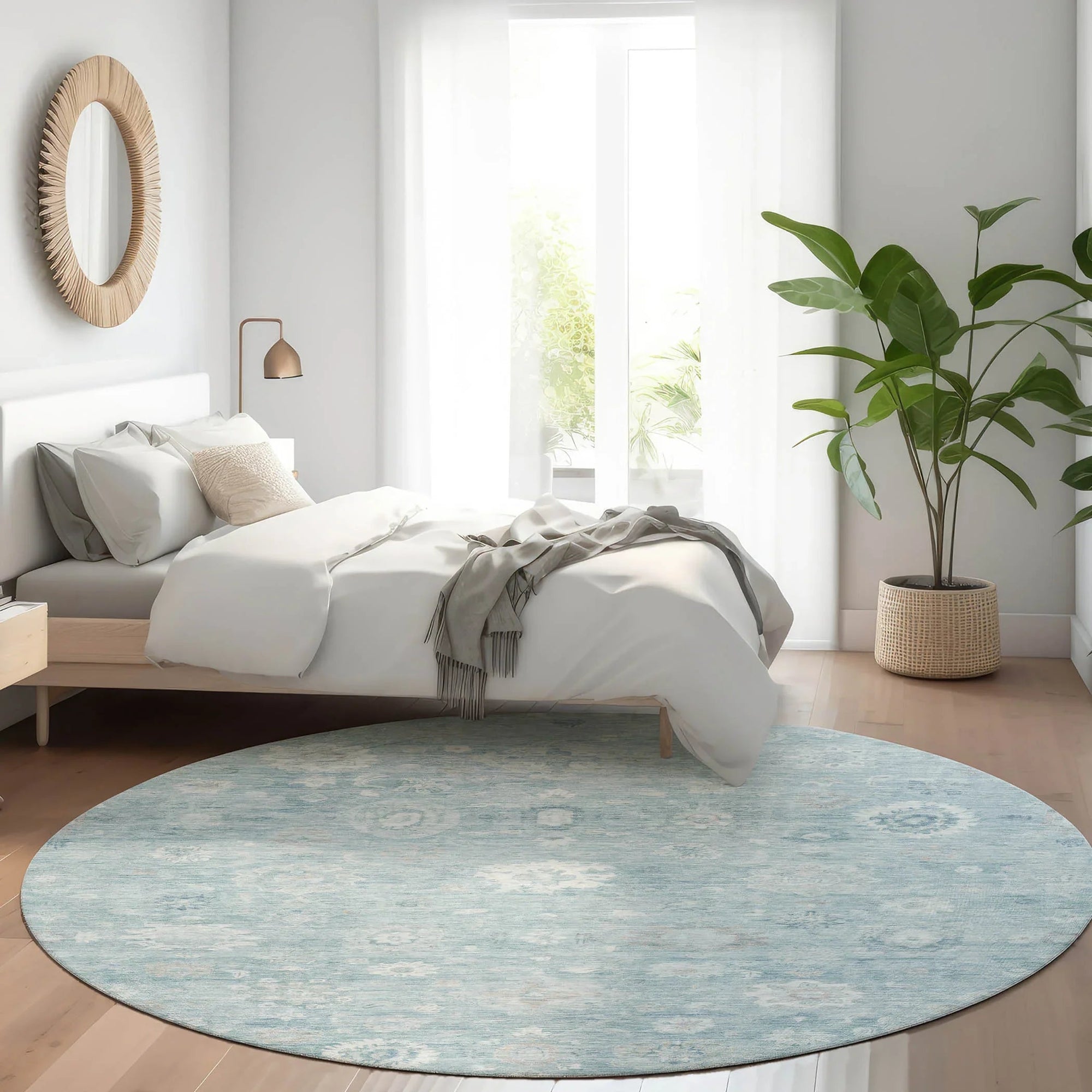Addison Rugs Laeara Blue Washable Indoor-Outdoor Rug
