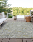 Laeara Gray Washable Indoor-Outdoor Rug