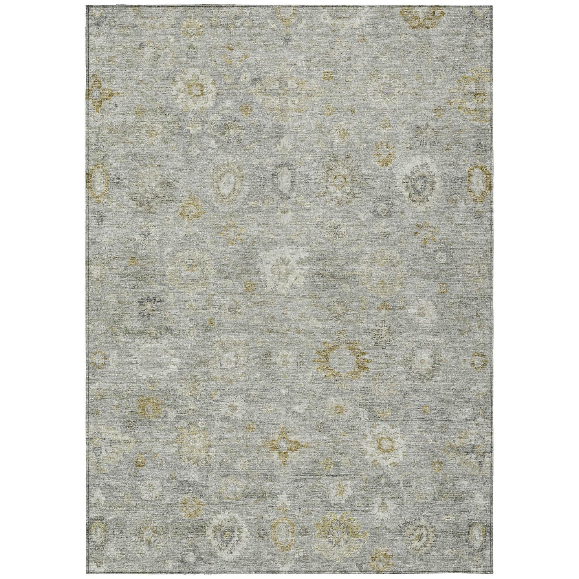 Addison Rugs Laeara Gray Washable Indoor-Outdoor Rug