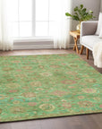Laeara Lime Washable Indoor-Outdoor Rug