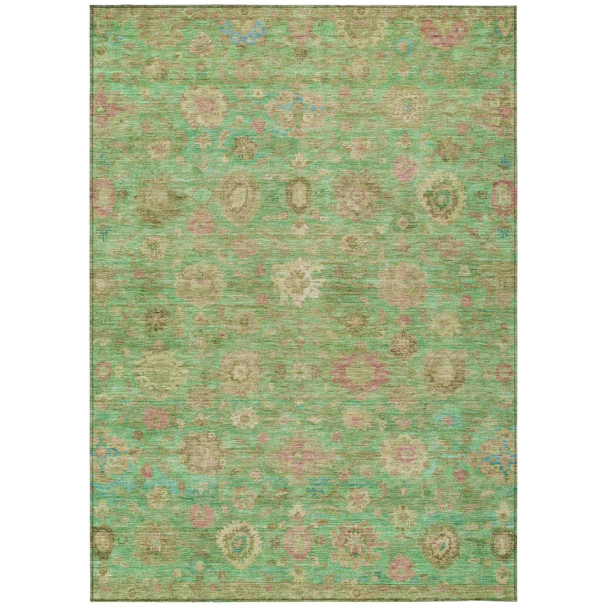 Addison Rugs Laeara Lime Washable Indoor-Outdoor Rug