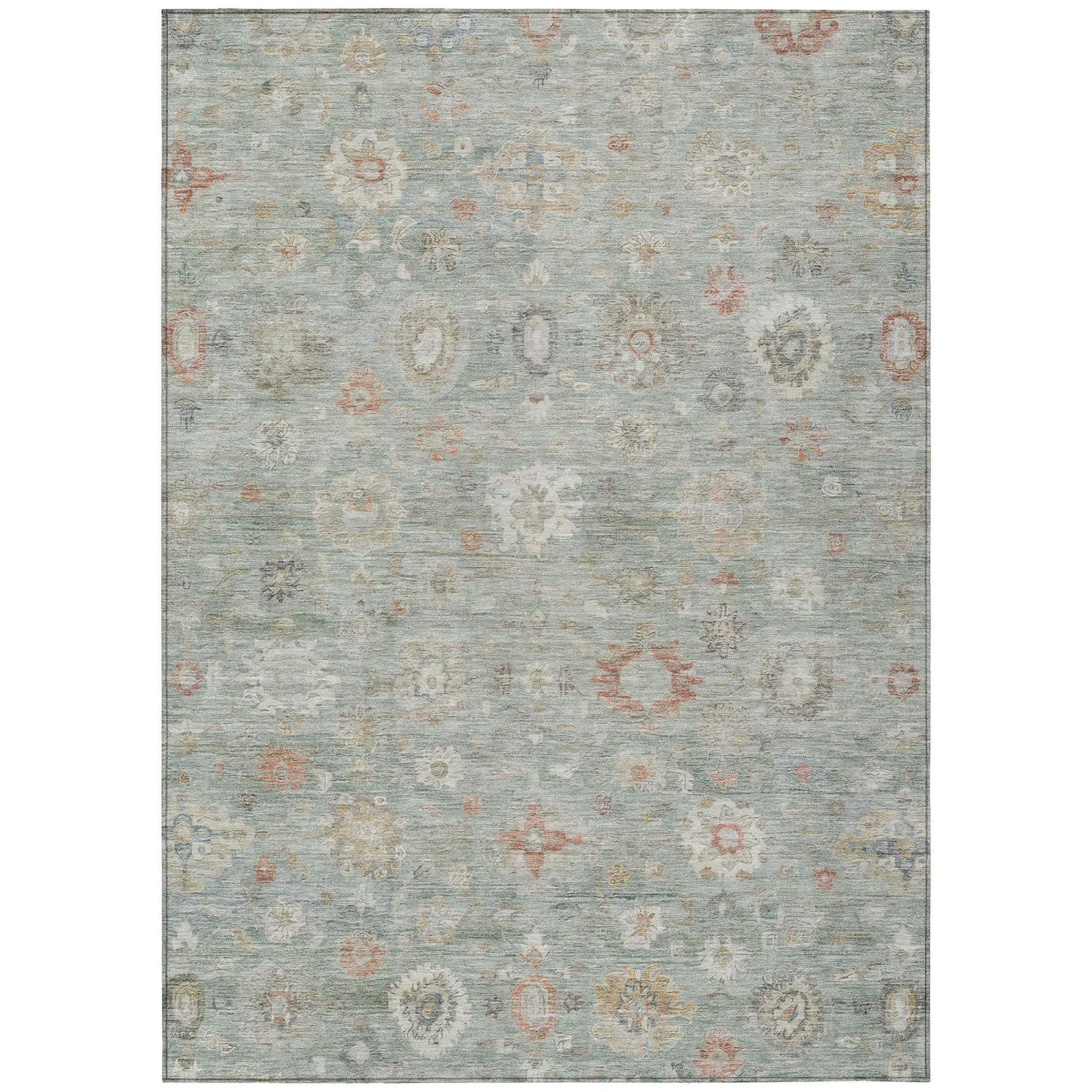 Addison Rugs Laeara Green Washable Indoor-Outdoor Rug