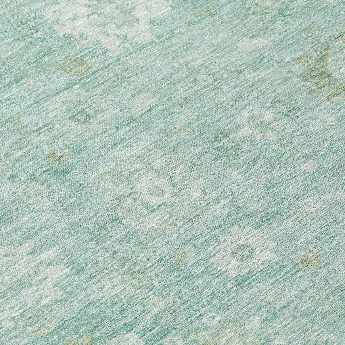 Addison Rugs Laeara Teal Washable Indoor-Outdoor Rug