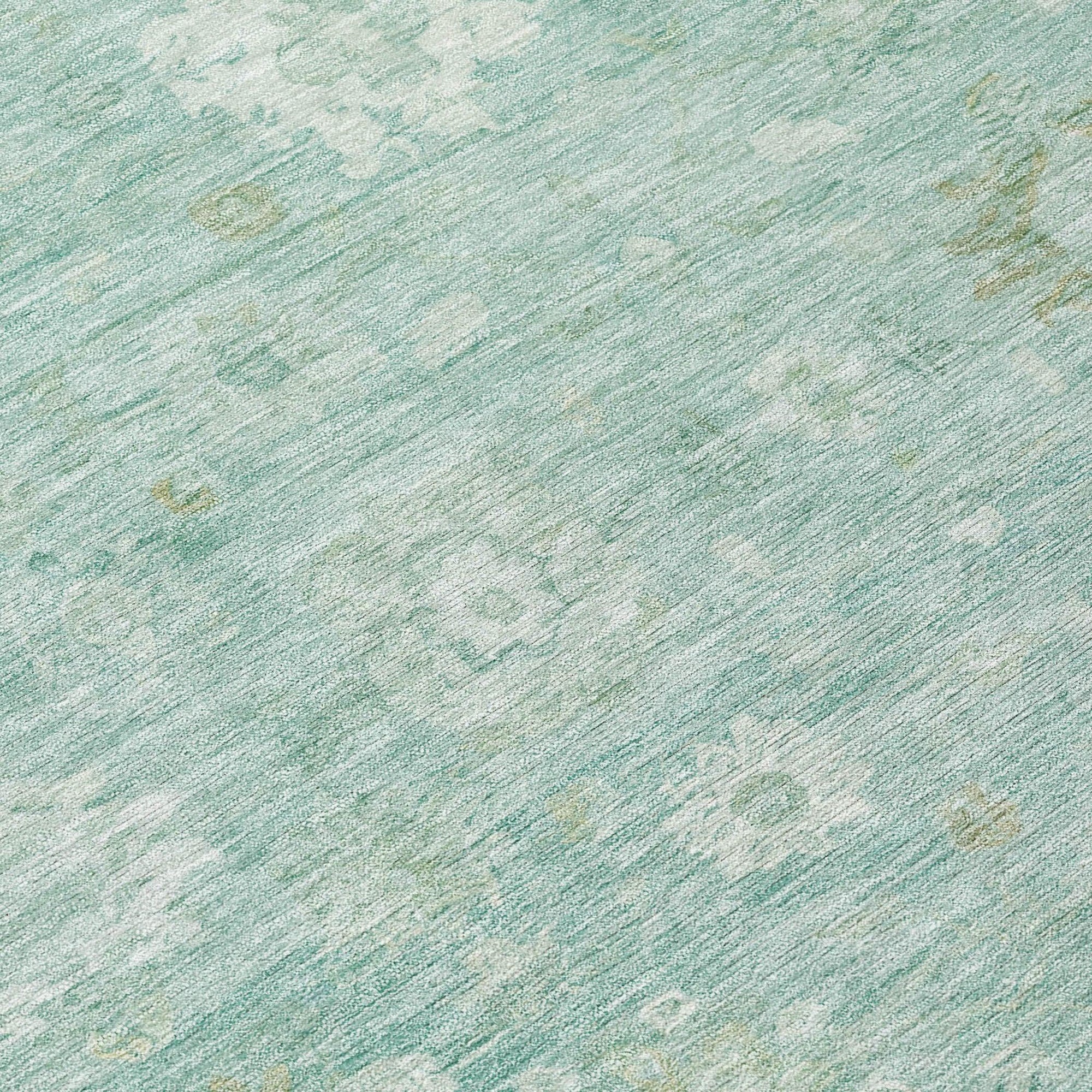 Addison Rugs Laeara Teal Washable Indoor-Outdoor Rug