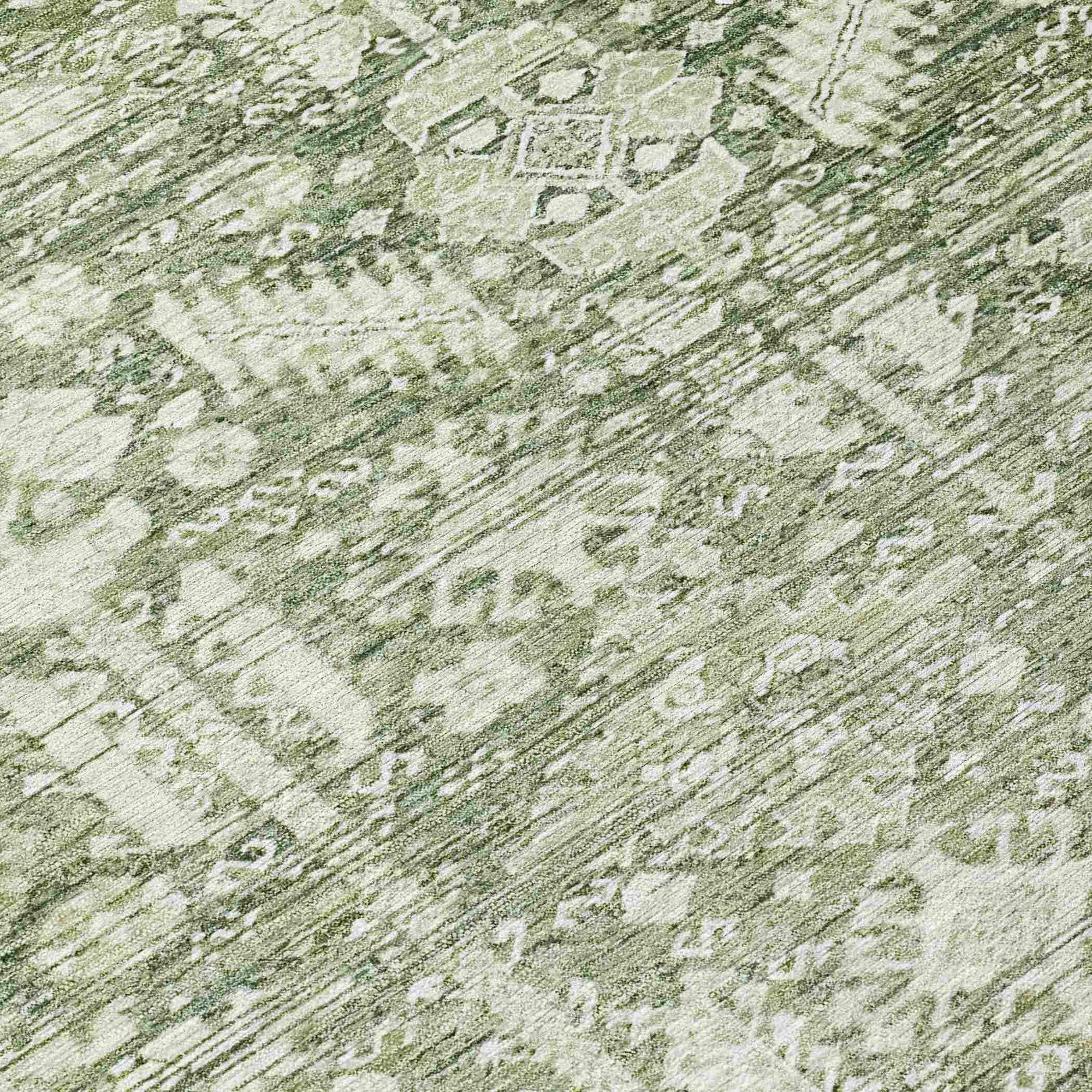 Addison Rugs Laearis Green Washable Indoor-Outdoor Rug