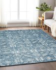 Laearis Denim Washable Indoor-Outdoor Rug