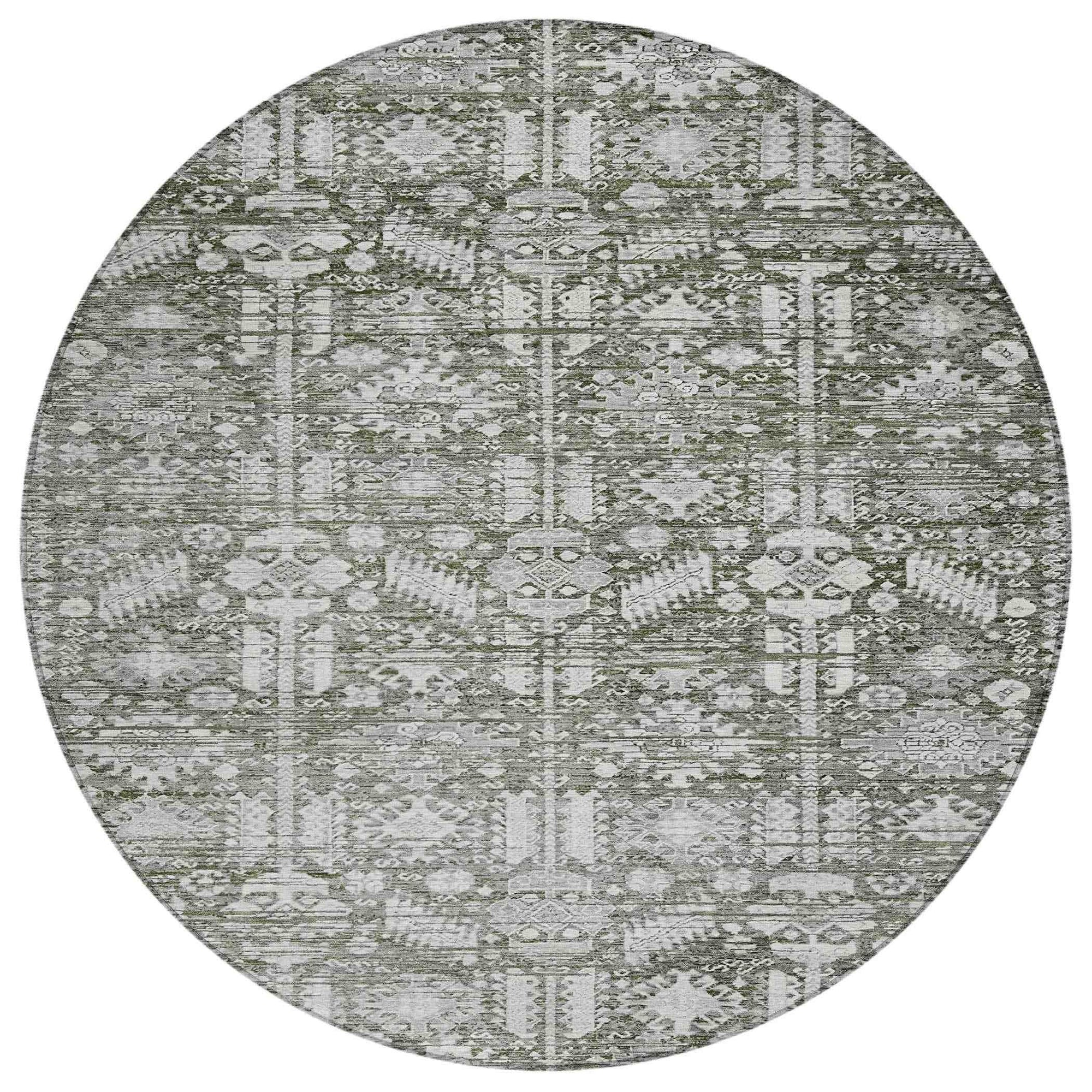 Addison Rugs Laearis Gray Washable Indoor-Outdoor Rug