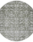 Laearis Gray Washable Indoor-Outdoor Rug