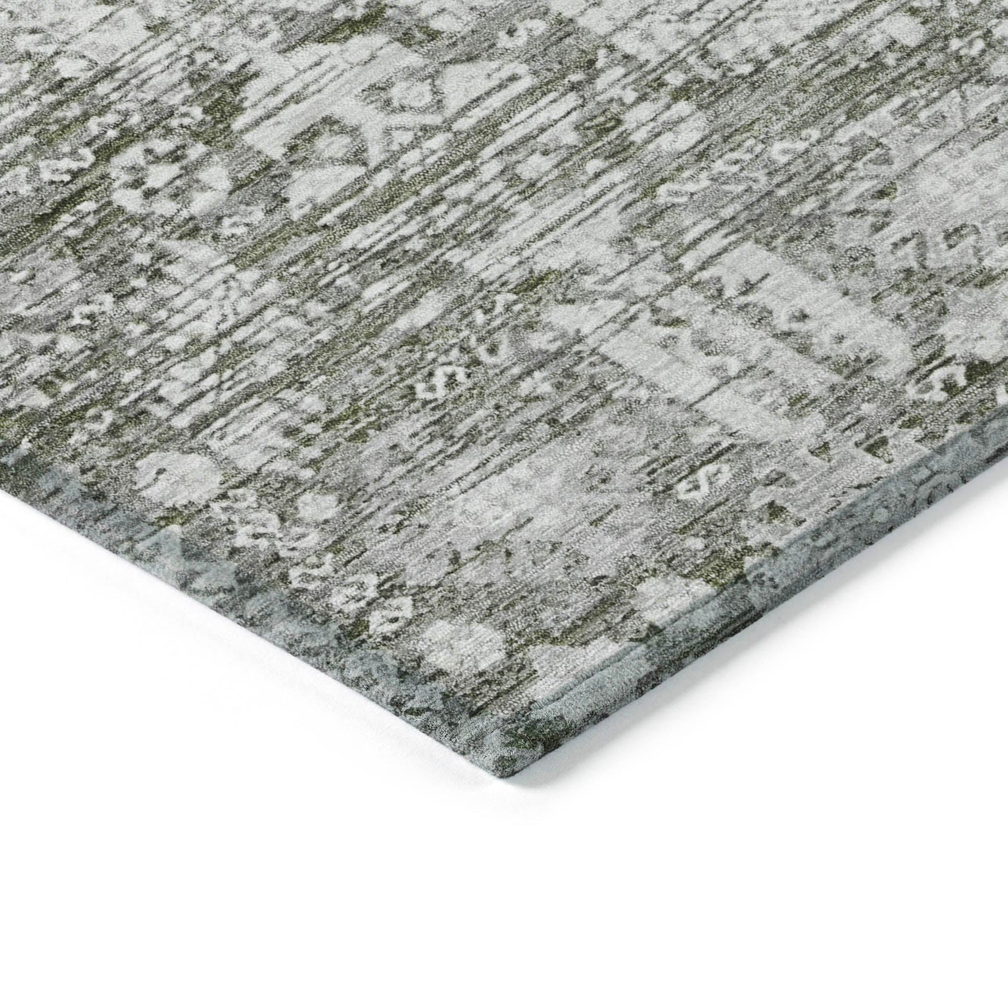 Addison Rugs Laearis Gray Washable Indoor-Outdoor Rug