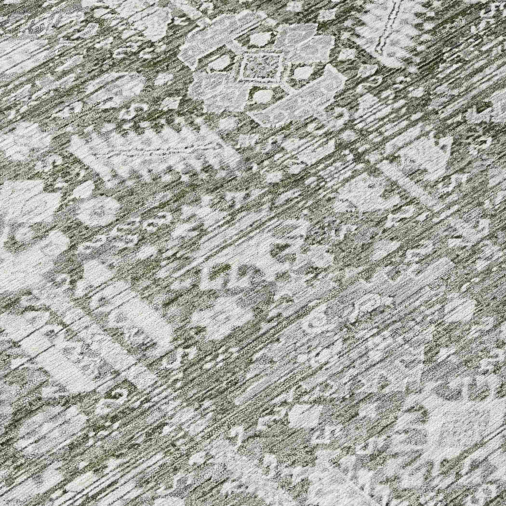 Addison Rugs Laearis Gray Washable Indoor-Outdoor Rug