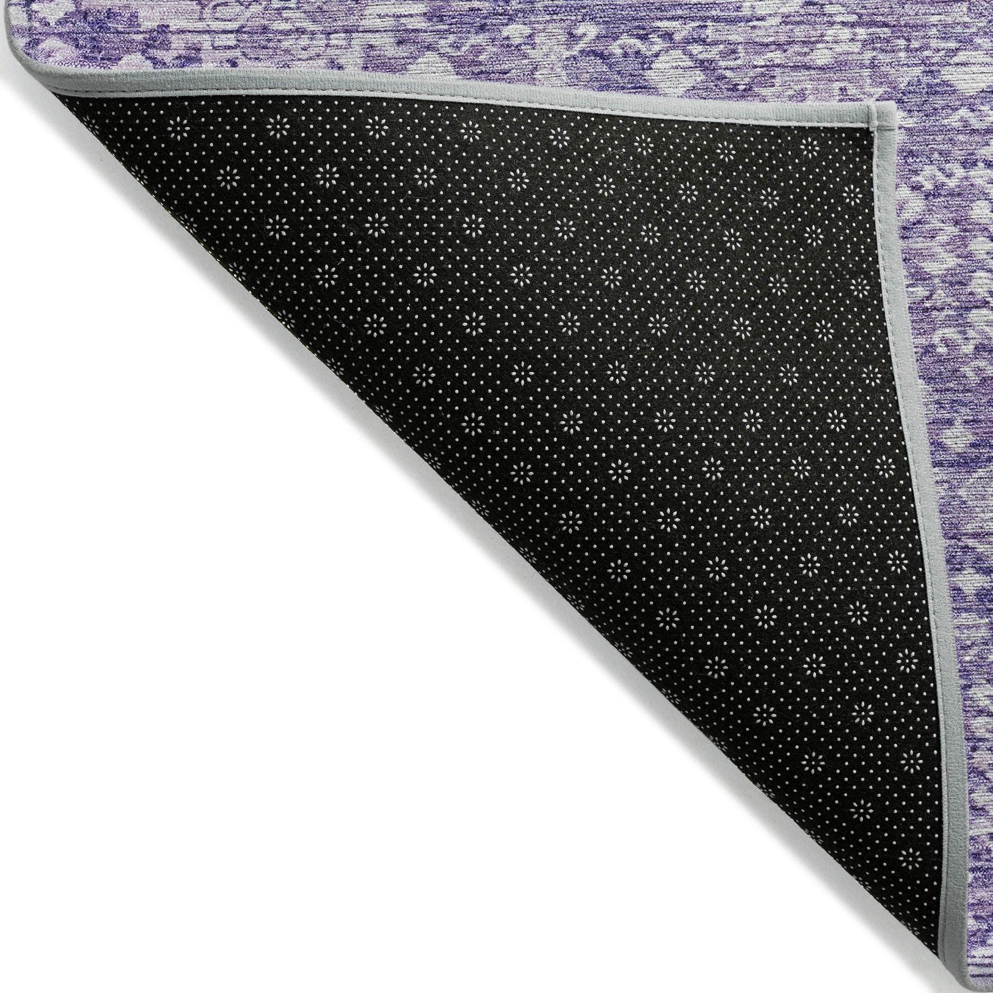 Addison Rugs Laearis Purple Washable Indoor-Outdoor Rug