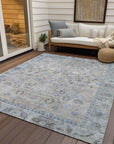 Laeel Beige Washable Indoor-Outdoor Rug