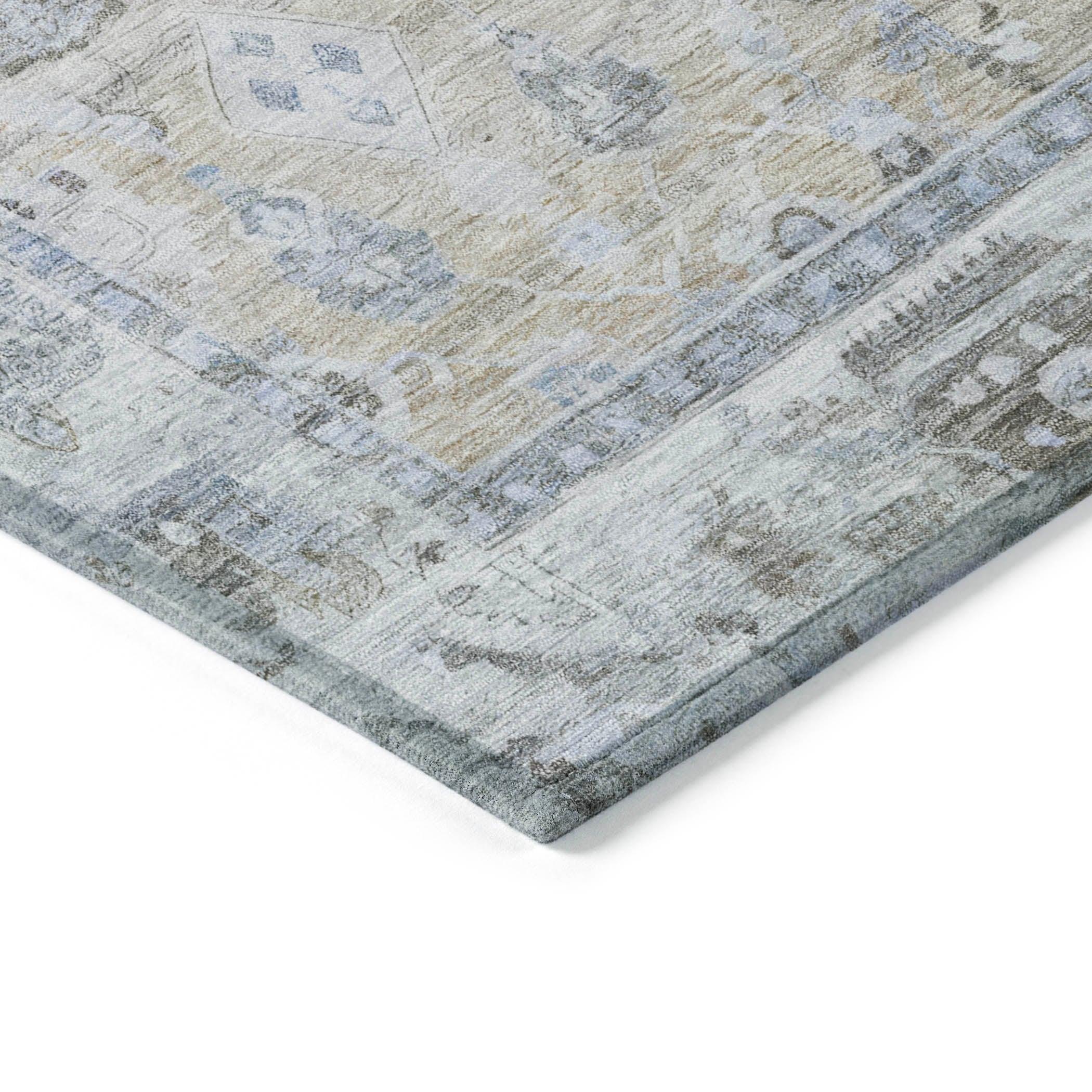 Laeel Beige Washable Indoor-Outdoor Rug