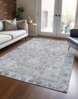 Laeel Beige Washable Indoor-Outdoor Rug