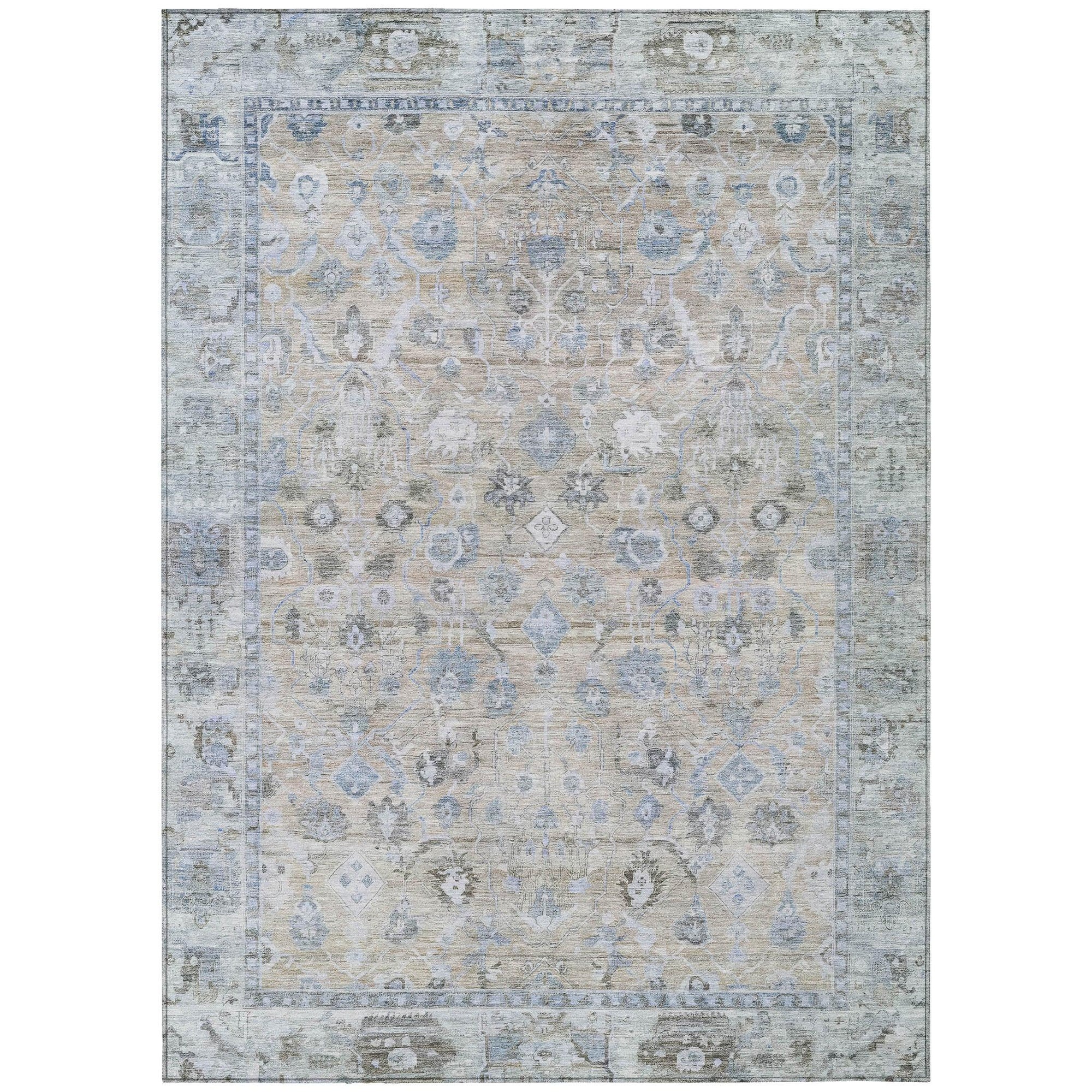 Addison Rugs Laeel Beige Washable Indoor-Outdoor Rug