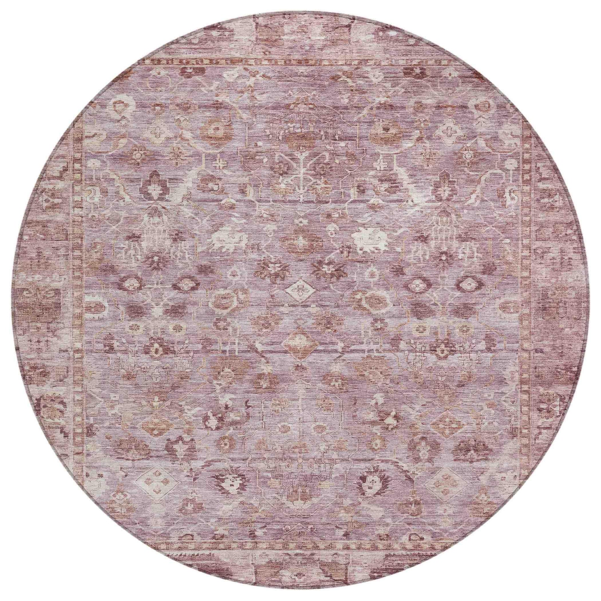 Addison Rugs Laeel Pink Washable Indoor-Outdoor Rug