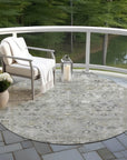 Laeel Gray Washable Indoor-Outdoor Rug