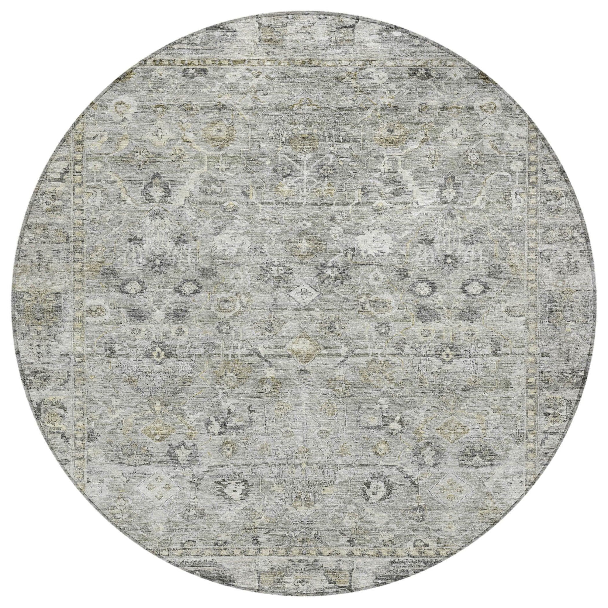 Addison Rugs Laeel Gray Washable Indoor-Outdoor Rug