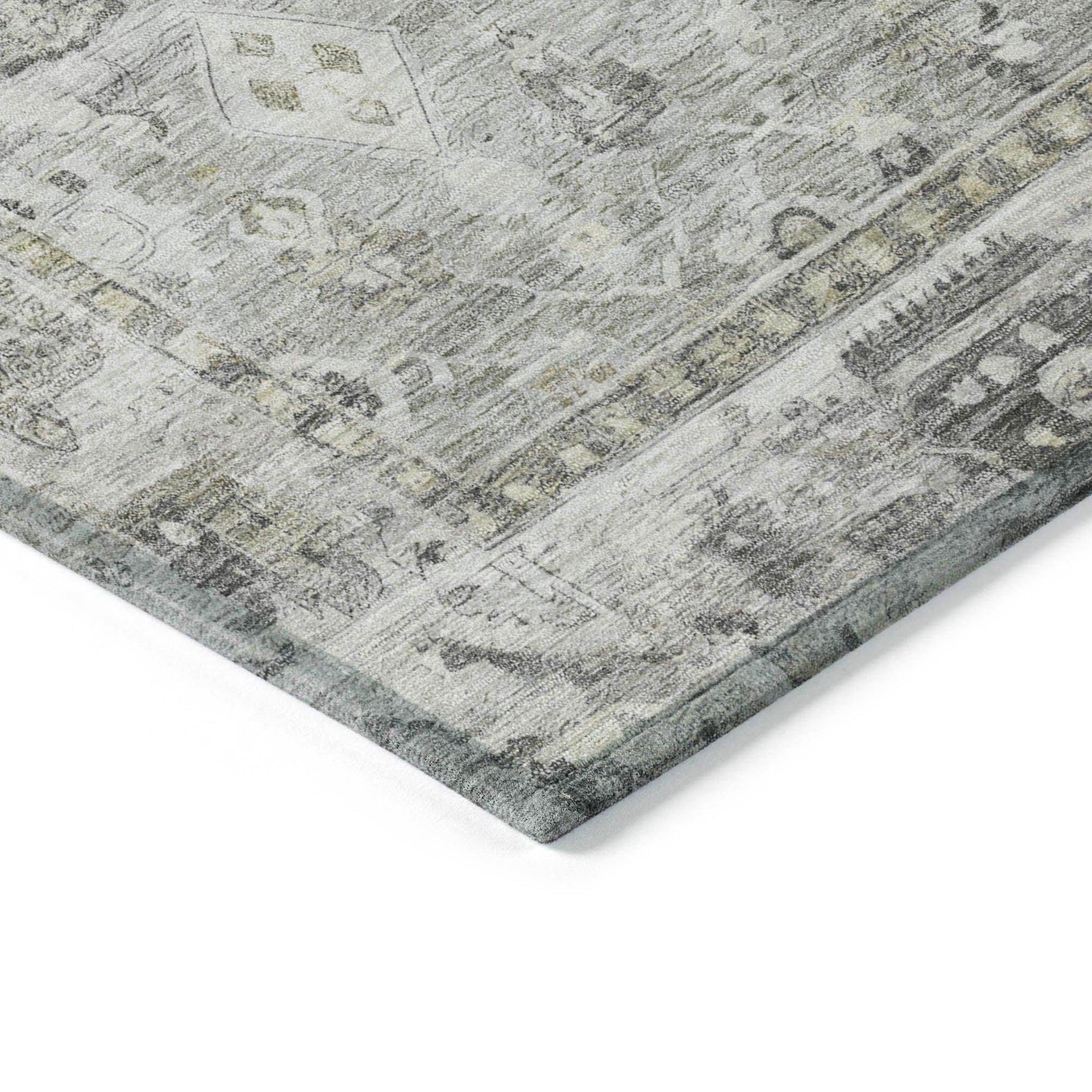 Addison Rugs Laeel Gray Washable Indoor-Outdoor Rug