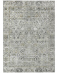 Laeel Gray Washable Indoor-Outdoor Rug