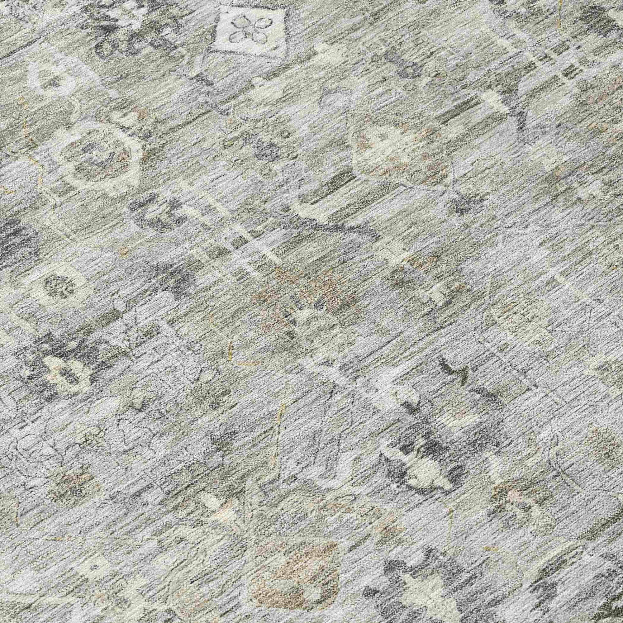 Addison Rugs Laeel Gray Washable Indoor-Outdoor Rug