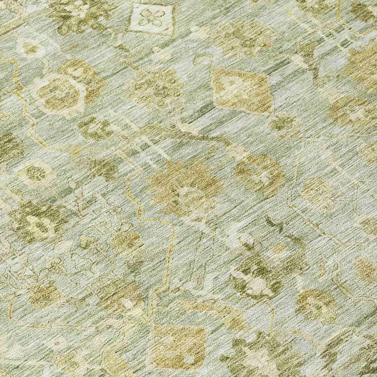 Addison Rugs Laeel Green Washable Indoor-Outdoor Rug